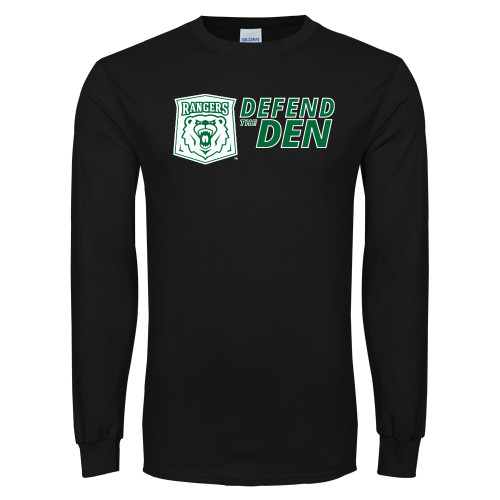  Black Long Sleeve T Shirt - Defend The Den
