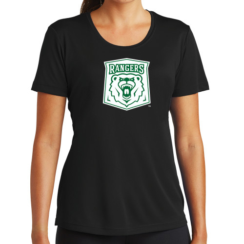  Womens Black Performance Tee - Primary Athletic Mark