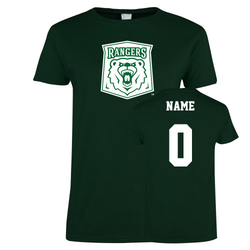  Womens Dark Green Short Sleeve Tee - Primary Athletic Mark