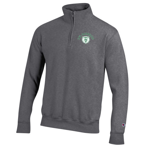  Champion Granite Heather Fleece 1/4 Zip - UW - PARKSIDE w/ Mascot