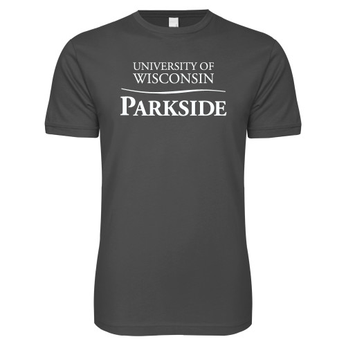  Next Level Charcoal SoftStyle T Shirt - Parkside Wordmark Vertical