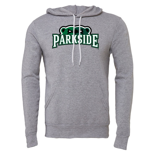  Bella + Canvas Heather Grey Fleece Hood - Primary Athletic Mark 1