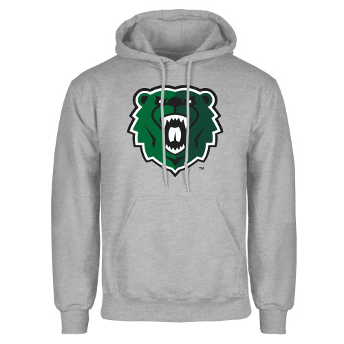  Grey Fleece Hoodie - Athletic Bear Head