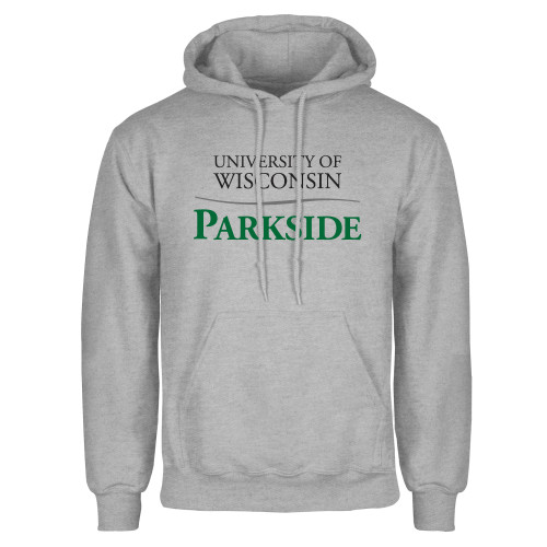  Grey Fleece Hoodie - Parkside Wordmark Vertical