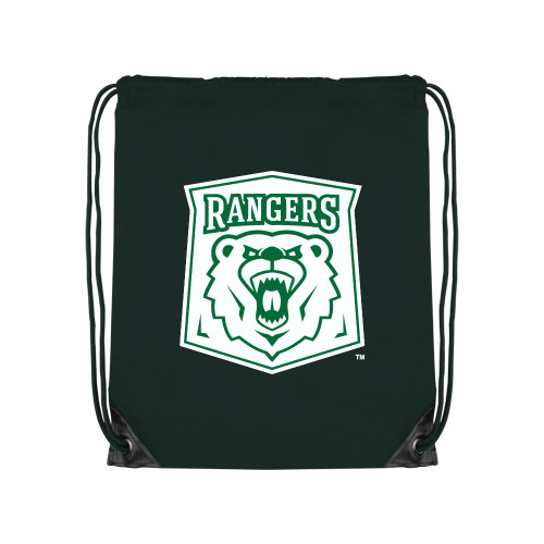  Dark Green Drawstring Backpack - Primary Athletic Mark