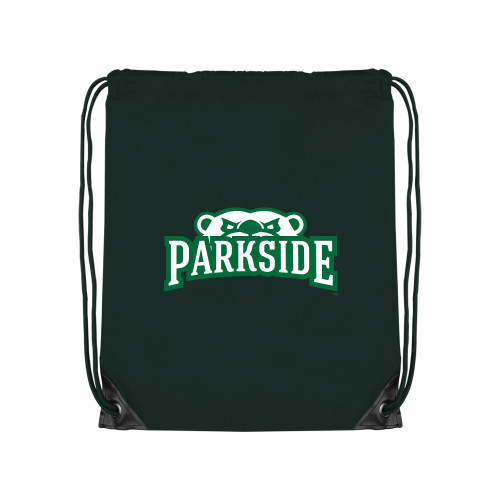  Dark Green Drawstring Backpack - Primary Athletic Mark 2