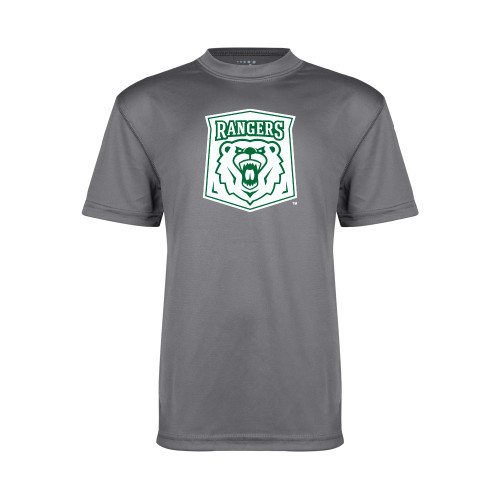  Youth Performance Grey Concrete Tee - Primary Athletic Mark