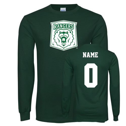  Dark Green Long Sleeve T Shirt - Primary Athletic Mark