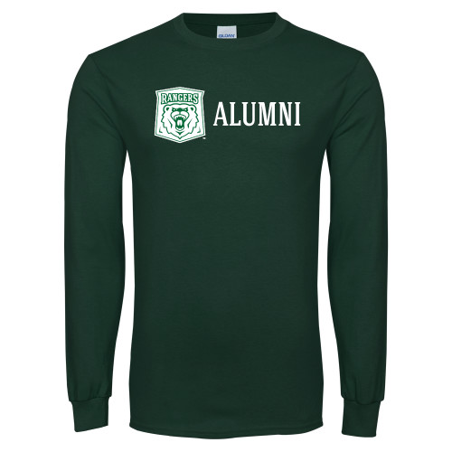  Dark Green Long Sleeve T Shirt - Alumni