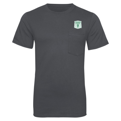  Charcoal T Shirt w/Pocket - Primary Athletic Mark