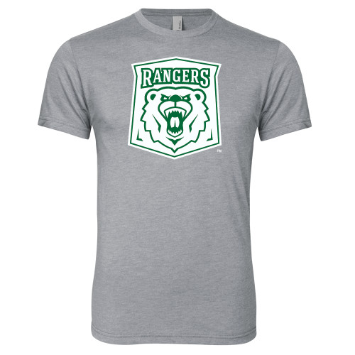  Next Level Heather Grey Triblend Tee - Primary Athletic Mark