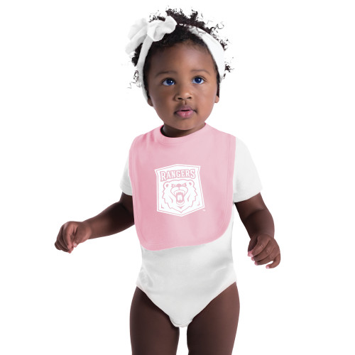  Light Pink Baby Bib - Primary Athletic Mark