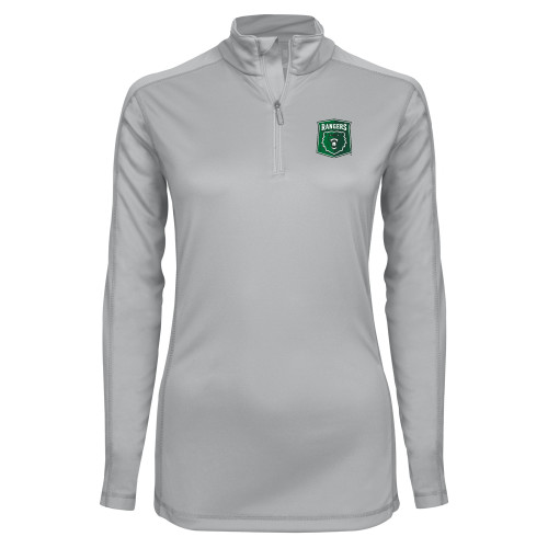  Syntrel Womens Platinum Interlock 1/4 Zip - Primary Athletic Mark