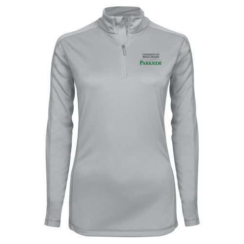  Syntrel Womens Platinum Interlock 1/4 Zip - Parkside Wordmark Vertical