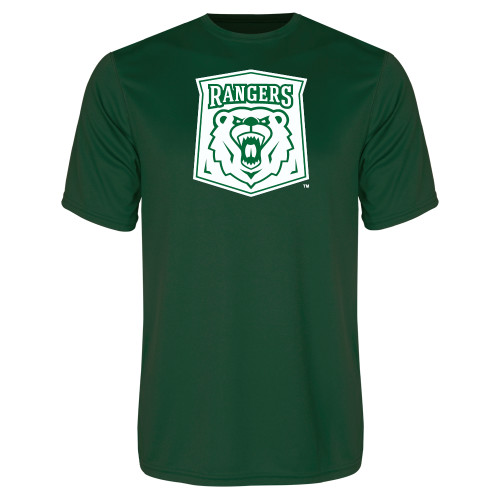  Dark Green Performance Tee - Primary Athletic Mark