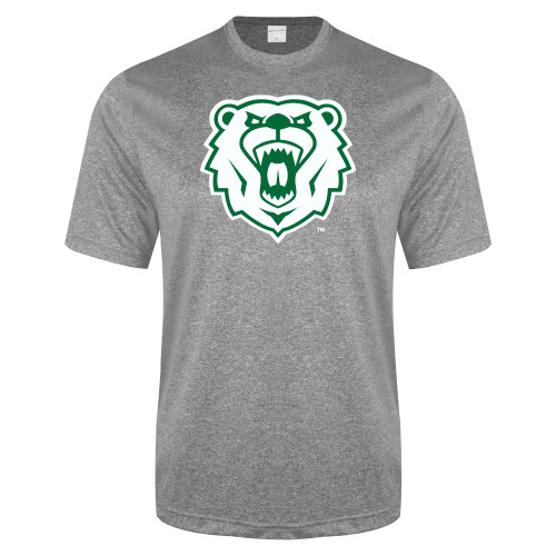  Grey Heather Performance Contender Tee - Athletic Bear Head