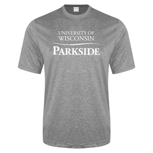  Grey Heather Performance Contender Tee - Parkside Wordmark Vertical