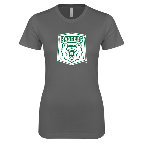  Next Level Womens Charcoal Boyfriend Tee - Primary Athletic Mark