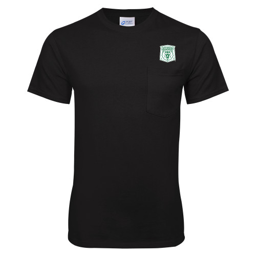  Black T Shirt w/Pocket - Primary Athletic Mark