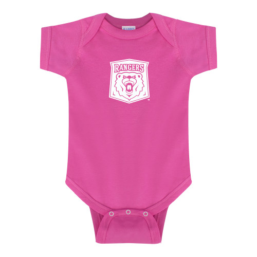  Fuchsia Infant Onesie - Primary Athletic Mark