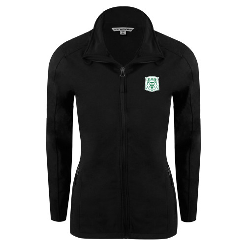  Womens Black Softshell Jacket - Primary Athletic Mark