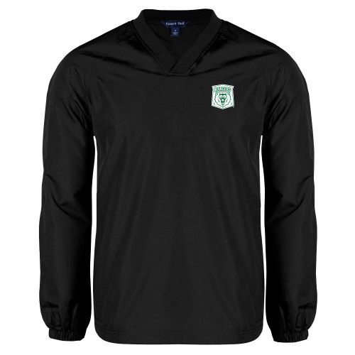  Black V Neck Raglan Windshirt - Primary Athletic Mark