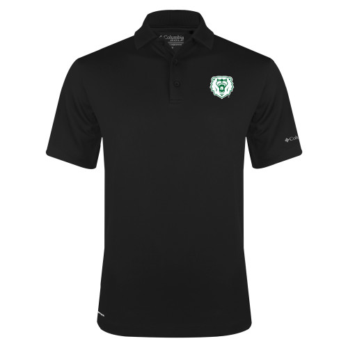  Columbia Black Omni Wick Drive Polo - Athletic Bear Head