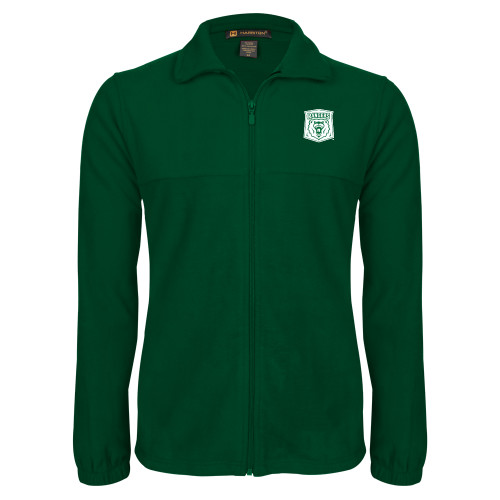  Dark Green Fleece Full Zip Jacket - Primary Athletic Mark