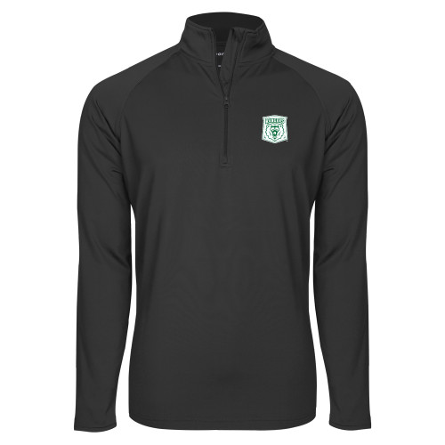  Sport Tek Charcoal Sport Wick Stretch 1/2 Zip Pullover - Primary Athletic Mark