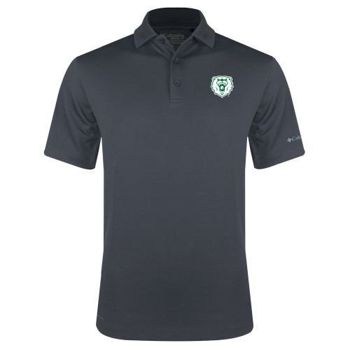  Columbia Charcoal Omni Wick Drive Polo - Athletic Bear Head