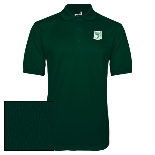  Dark Green Dry Mesh Polo - Primary Athletic Mark