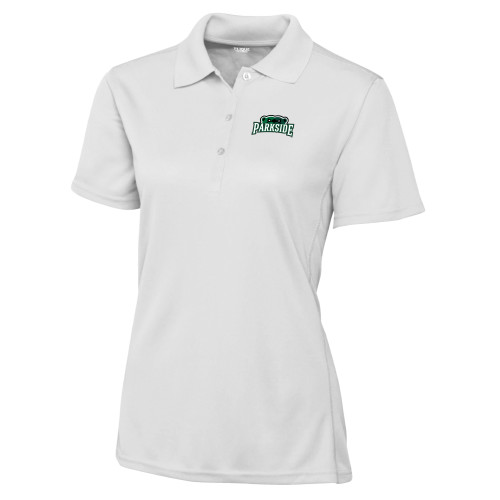  C&B Womens White Clique Ice Pique Polo - Primary Athletic Mark 1
