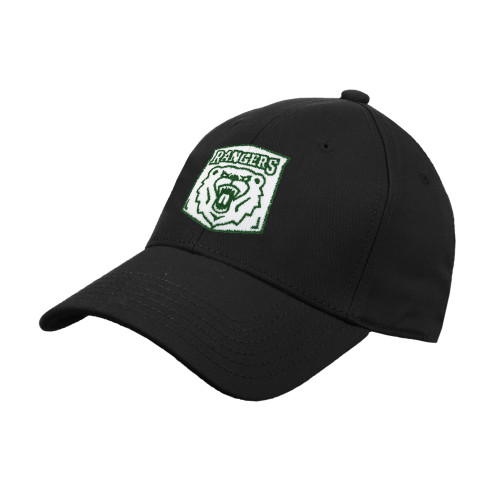  Black Structured Adjustable Pro Style Hat - Primary Athletic Mark