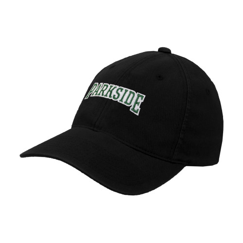 Wisconsin ParkS/Mide Black Flexfit Structured Low Profile Hat - Parkside Wordmark