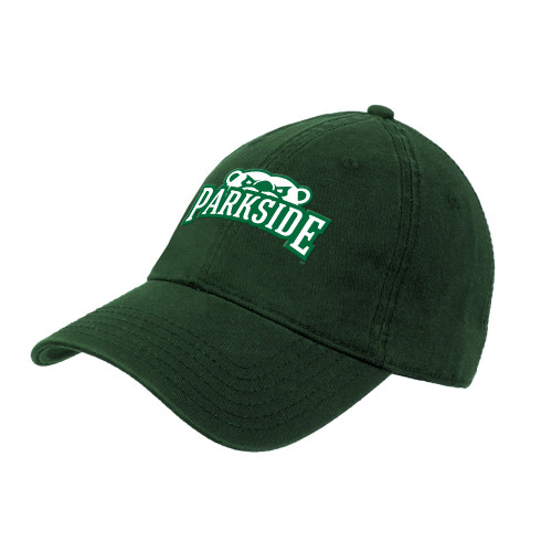  Dark Green Unstructured Adjustable Low Profile Hat - Primary Athletic Mark 2