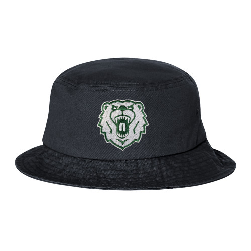  Sportsman Black Bucket Hat - Athletic Bear Head