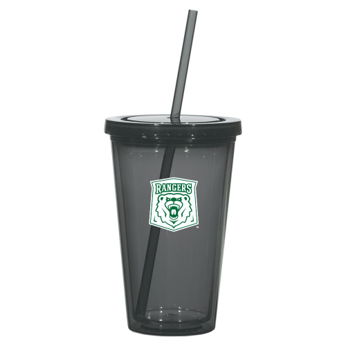  Madison Double Wall Charcoal Tumbler w/Straw 16oz - Primary Athletic Mark