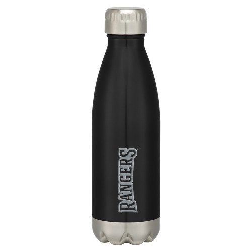  Swig Stainless Steel Black Bottle 16oz - Rangers Wordmark Engraved