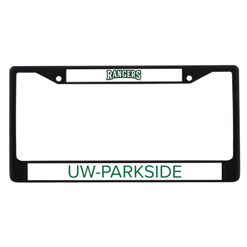  Metal License Plate Frame in Black - Rangers Wordmark