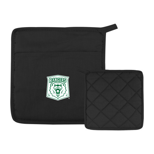  Quilted Canvas Black Pot Holder - Primary Athletic Mark
