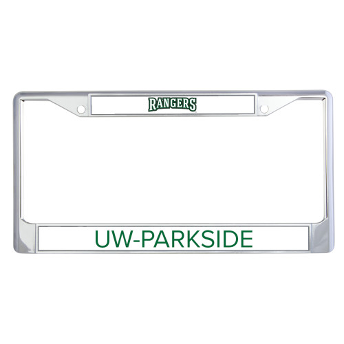  Metal License Plate Frame in Chrome - Rangers Wordmark