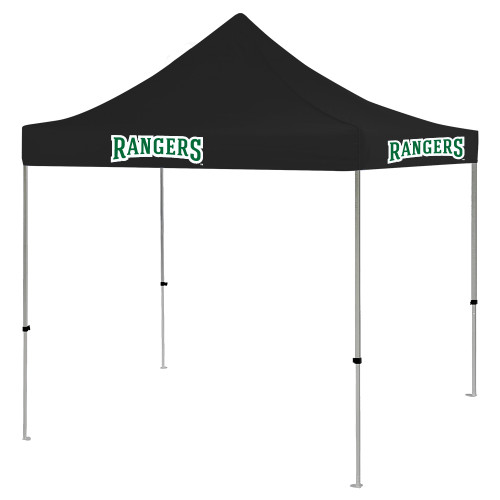  9 ft x 9 ft Black Tent - Rangers Wordmark
