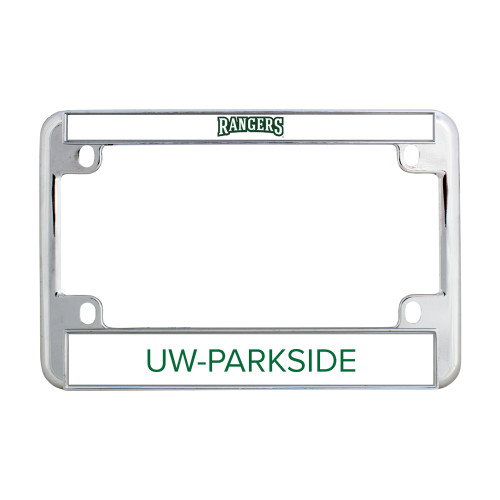  Metal Motorcycle License Plate Frame in Chrome - Rangers Wordmark
