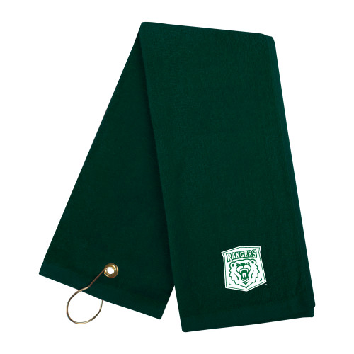  Dark Green Golf Towel - Primary Athletic Mark