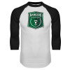 Thumbnail image for  White/Black Raglan Baseball T Shirt