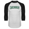 Thumbnail image for  White/Black Raglan Baseball T Shirt