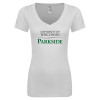 Thumbnail image for  Next Level Womens White Ideal V Tee