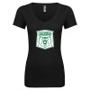 Thumbnail image for  Next Level Womens Black Ideal V Tee