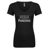 Thumbnail image for  Next Level Womens Black Ideal V Tee
