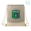 Thumbnail image for  Split Recycled Cotton Grey/Natural Drawstring Bag